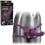 Me2 Rumble Probe – Rechargeable Waterproof Silicone Strap On Harness Vibrator – 10 Function Vibration Adult Sex Toy For Couples – Purple