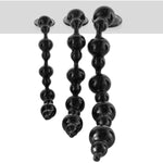 14In Anal Beads For Men/Women, Tpe Anal Plug Vaginal Anus Dilator Prostate Massage Adult Erotic Sex Toys For Beginners (Black, S)