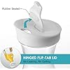 Plastic 50 Oz Water Carafe with Flip Top Lid, Set of 2 Square Base Juice Containers, Clear Plastic Pitcher - for Water, Iced Tea, Juice, Beverage, Cold Brew and Mimosa Bar - HAND WASH ONLY