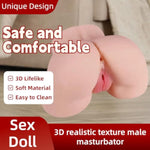 Realistic Male Masturbator with Vagina and Anal Opening for Adult Men - 5.5 Pound Sex Toy
