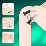 Harness Strap On Dildo Silicone G-Spot Anal Trainer Dildo With Suction Cup Prostate Massage Sex Toys For Gay Lesbian Couples Play (M)