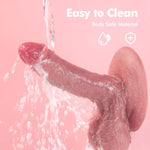 Realistic Dildo Adult Sex Toys - 7.1 Inch Silicone Penis For Men Women Female Beginners Body Safe Material Dildos With Strong Suction Cup For Vaginal G-Spot And Anal Play