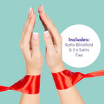 Oh! Hot Knots Beginner'S Bondage Game Kit For Couples - Accessories For Adults - 3 Pieces