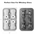 3D Highland Cow Ice Cube Tray, Large Silicone Fun Shapes Ice Cube Mold For Whiskey,Cocktails, Bourbon, Cute Highland Cow Gifts For Holiday Stocking Stuffers