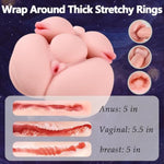 Oral Sex Doll For Male Masturbator, 5 In 1 Fantasy Sex Toys With Penetrable Big Nipples, 10Lb Adult Sex Doll For Men, Torso Love Doll With Realistic Mouth Breast And Big Ass For Men Masturbation