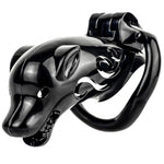 Lightweight Large Chastity Cage With 4 Active Sizes Rings & 12.6 Inch Realistic Black Dildo