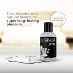 Silver Intimate Lubricant - Silicone Lube For Women/Men/Couples, Hypoallergenic Lube, Silicone Lubricant, Waterproof, Unscented, 8.5 Fl Oz (Pack Of 2)