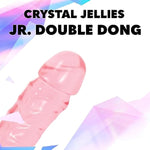 Doc Johnson Crystal Jellies - Jr. Double Dong - 12" - Double Sided Dildo - Pink
