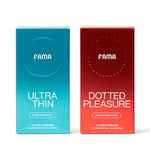 Ultra Thin&Dotted Pleasure Condoms, For Ultra Sensitivity, Natural Latex, Lubricated Condoms - 20 Count
