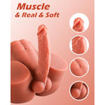 Male Sex Doll,Torso Male Sex Doll Realistic Flexible Huge Cock Dildo &Lube Syringe&Drying Stick,Anal Male Masturbator Tight Hole For Men Masturbation,Sex Toy For Men Women Gay Couple (Brown)