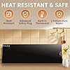Electric Warming Tray（Extra Long 40”x12”），Food Warmer with Thermostat and Full Surface Heating，Food Warming Mat with 2 Temperature Modes for Parties Buffet，Gatherings，Gold Edge Warming Mat for Food