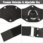 Strap On Dildo Harness Sex Toys For Men Women Restraints, Adjustable Thigh Strapon Dildos Harness Pegging Dildos, Dildo Strap Nylon Vegan Leather Belt With 2 Size Metal O-Rings For Gay Lesbian Couples