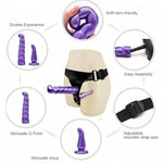 Adjustable Harness Strapless Strap-On Dildo Kit, Two Realistic Dildos, Women'S Strap Design, Lesbian Couples