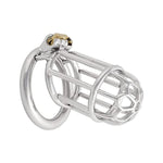 Men'S Stainless Steel Male Pennis Lock Cook Penis Ring Cage Male Chastity Device Penis Cage Prevent Erection Toy J1055 55Mm