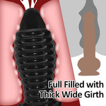 Sex Toys for Women Men Beginners 4.92 Inch Small Anal Plug with Narrow Flared Base Anus Beads G-spot Dildo Vaginal Prostate Massage Stimulation Anus Opening Trainer Butt Stretcher - Black