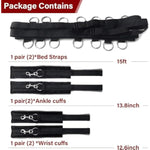 Bed Bondage Restraints Sex For Couples Queen Size Bed Straps Sex Hand Ties For Adult Play Adjustable Leg Spreader Bar Bdsm Furniture Sex Restraining Set For Women Bedroom Toys Sweatshirt F4