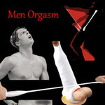 Soft Realistic Penis Sleeve Massager Extender Sheath Pocket Pussy Male Stroker Masturbator Vagina Egg Sex Toys For Male Enhancement Extension, White