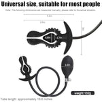 Inflated Silicone Super Big Butt Plug Dilator, G-Spot Stimulation Anal Plug Trainer Inflated Dildo, Anus Extender, Anal Training Kit,Vagina Pump Expander, Sm Masturbation Sex Toy