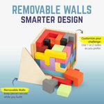 Unsolvable Puzzle Cube | Hardest Brain Teaser Puzzle In The World For Adults - Small, Unique & Difficult 3D Puzzle Cube For Adults (Original) - 32 Pieces