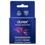 Durex Intense Sensation Dotted Premium Condoms - 3 Pack