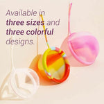 Menstrual Disc | Includes Carrying Pouch and Silicone String for Easy Removal | Comfortable & Sustainable Choice to Tampons | Reusable Medical Grade Silicone,Leak-Proof |Transparent,Short-Cervix