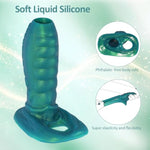 Cock Sleeve Monster Penis Extender, 5.1In Silicone Dildo Sleeve Male Penis Sleeve With Cock Ring, Reusable Penis Enlargement Male Adult Sex Toys For Couples Play (Medium)