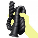 31.5" Ultra Long Rope Anal Plug G-Spot Dildo Deep Massage Sex Toys, Premium Waterproof Liquid Silicone Butt Plug for Deep Stimulation for Men and Women Couples (Black)