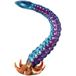 19" Realistic Tentacle Silicone Anal Plug, 4.8'' Glass Butt Plug