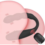 Double Ended Vibrator Clitoral Stimulator With 10 Modes, Double Head Side Dildo And Anal Bead Butt Plug Vibration, Black Anus-Vaginal G-Spot Stimulation Sexual Pleasure Tools For Women Men Couples