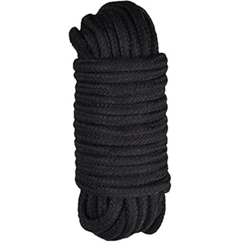 32 Feet/10M Bdsm Bondage Soft Cotton Rope For Sex Restraints For Couples 8Mm Soft Silk Rope Solid Braided Twisted Ropes Black