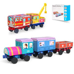 Magnetic Tiles Cars Construction Set - 30 Pcs Magnetic Tiles Magnet Bricks Truck Sensory Toys, Educational Magnet Cars Set Building Blocks For 3 4 5 6 7 8+ Year Old Girls Boys Toddler