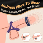 Silicone Penis Rings Set Sex Toys For Men?8 Different Sizes Cock Rings For Erection Enhancing, Long Lasting Stronger Men Sex Toy, Stretchy Adult Toys For Couples Pleasure- Red