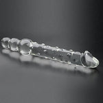 Glass Butt Plug 7.87’’ Long Anal Plug Crystal Anal Dildo For Prostate Massage G-Spot Stimulation Adult Sex Toys For Men Women Couples