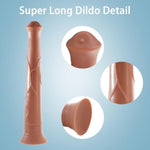 Horse Dildo, 16.3 Inch Super Long Realistic Huge Animal Dildo, Dual-Layer Silicone Large Cock With Strong Suction Cup For Hands-Free Play, Adult Anal Sex Toy For Women Men Couple