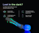 Illumination Wand Massager by Paradise Pleasure Product with App Control, RGB Lighting, Quiet Motor, Rechargeable, Waterproof, Wand Sex Toy for Women