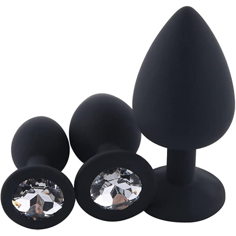 Anal Butt Plug Toys Waterproof Silicone Expanding Butt Plug Trainer Set Sex Toy For Men Women