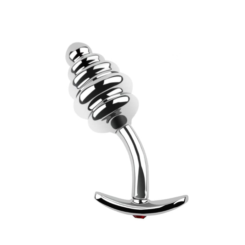 Anal Plug Butt Plug Prostate Massage G-Spot Dildo Anal Trainer Kit For Beginner Advanced Players Stainless Steel Bdsm Sm Sex Toys(L)