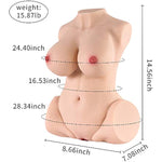 Sex Doll Male Masturbator - 15.8 Lb Love Doll With Realistic Torso, Real Big Boobs, Vagina Anal, 3 In 1 Lifelike 3D Tight Pussy Anus For Men Masturbation, With Built-In Spine, Life-Size Adult Sex Toy