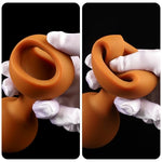 Butt Plug for Prostate Massager - Silicone Anal Beads with Pull Ring for Deep Penetration, Anal Dildo Adult Sex Toys & Games for Men Women Couples (M)
