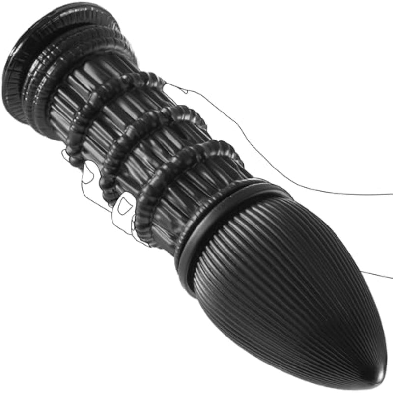 14.37'' Xxxl Extra Huge Thick Wide Girth Butt Plug Anal Dildo With Strong Suction Cup Bullet Shaped G-Spot Dildos Vaginal Prostate Massage Stimulation Sex Toys For Women Men Advanced Player Master