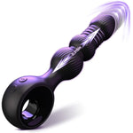 Thrusting Vibrating Anal Plug, Anal Beads With 10 Vibrations&7 Thrust Prostate Massager Adults Toys, Male Sex Toys Vibrating Butt Plug, Anal Toys Bullet G-Spot Vibrator For Men Women Couples