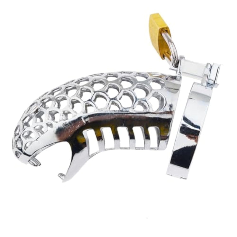 Metal Chastity Cock Cage Male Chastity Lock With Key Chastity Belt Penis Cage Sex Toy For Men Couples Bondage Sm Snake