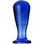 Glass Butt Plug,Glass Dildo Crystal Pleasure Wand Butt Plugs Prostate Massager Crystal Anal Plug Trainer Sex Toy Anal Trainer Prostate Massager Crystal G-Spot Dildo For Men Women(Blue)
