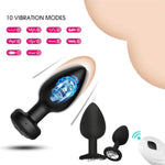 Anal Plug Vibrator With 3Pcs Butt Plug,Prostate Massager Anal Plug Vibrator,Wireless Remote Control 10 Frequency Vibration Mode, Adult Sex Toys & Games, Suitable For Men And Women And Couples Fun