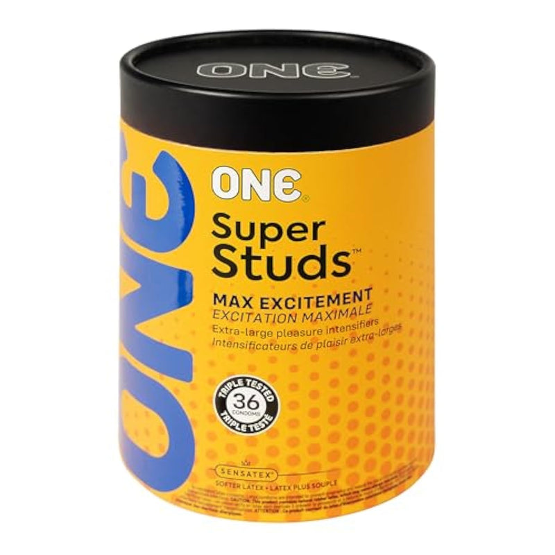 Condoms Super Studs | Textured Latex Condom | 36 Pack