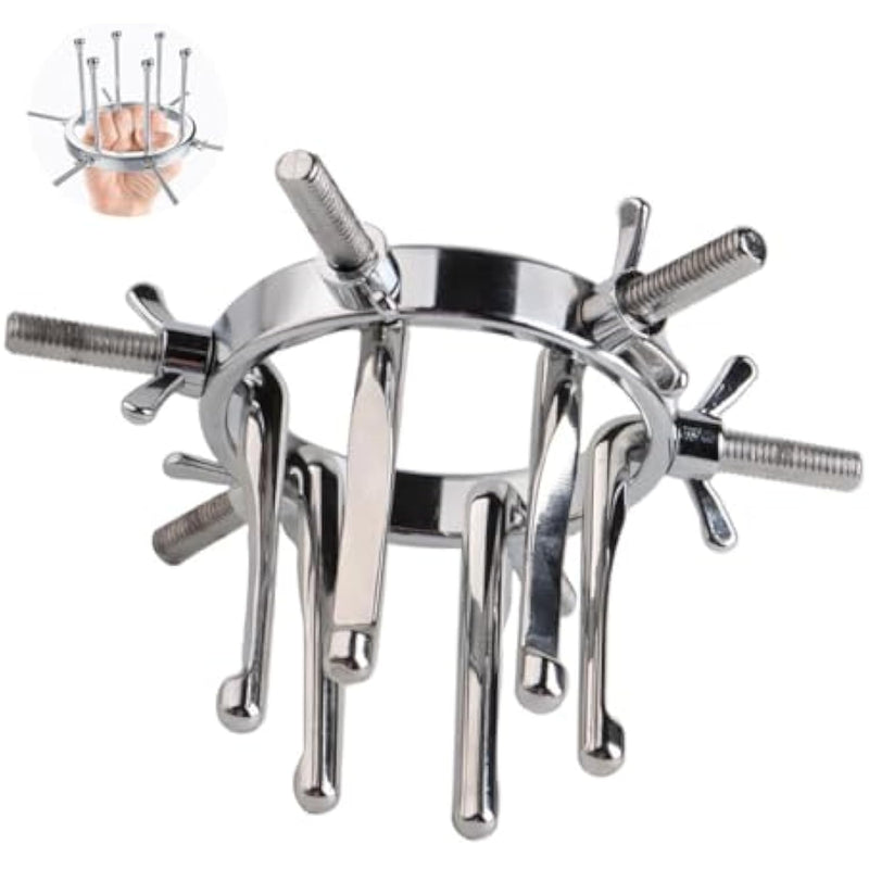 Metal Anal Expander Vaginal Expander,Adjustable Anal Dilator Vaginal Dilator Bdsm Sm Adjustable Butt Plug Anal Sex Toys For Men Women Dilatador Anal Stretcher (Style B)