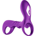 Vibrating Penis Sleeve Cock Ring-Couples Adult Sex Toys For Men Penis Extender With 10 Modes,Clitoral Stimulator, Penis Ring Vibrator Extender For G Spot Stimulation