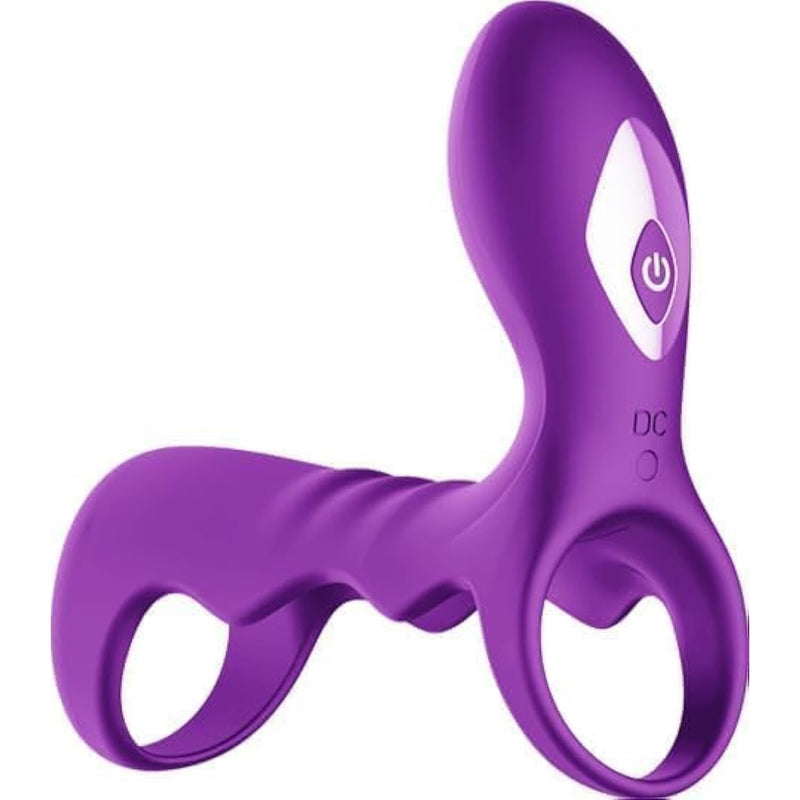 Vibrating Penis Sleeve Cock Ring-Couples Adult Sex Toys For Men Penis Extender With 10 Modes,Clitoral Stimulator, Penis Ring Vibrator Extender For G Spot Stimulation