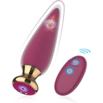 Anal Plug Anal Vibrator Sex Toy Waterproof For Women Anal Beads Butt Plug Expander G-Spot Dildo Graduated Design Anal Women And Couples Prostate Massager Thrusting Toys