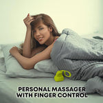 Fin Small Finger Massager-Citrus+Eva Massager Ice - Compact Easy To Use 3 Intensity Levels, Hands Free Personal Stress Relief Comfort Relax